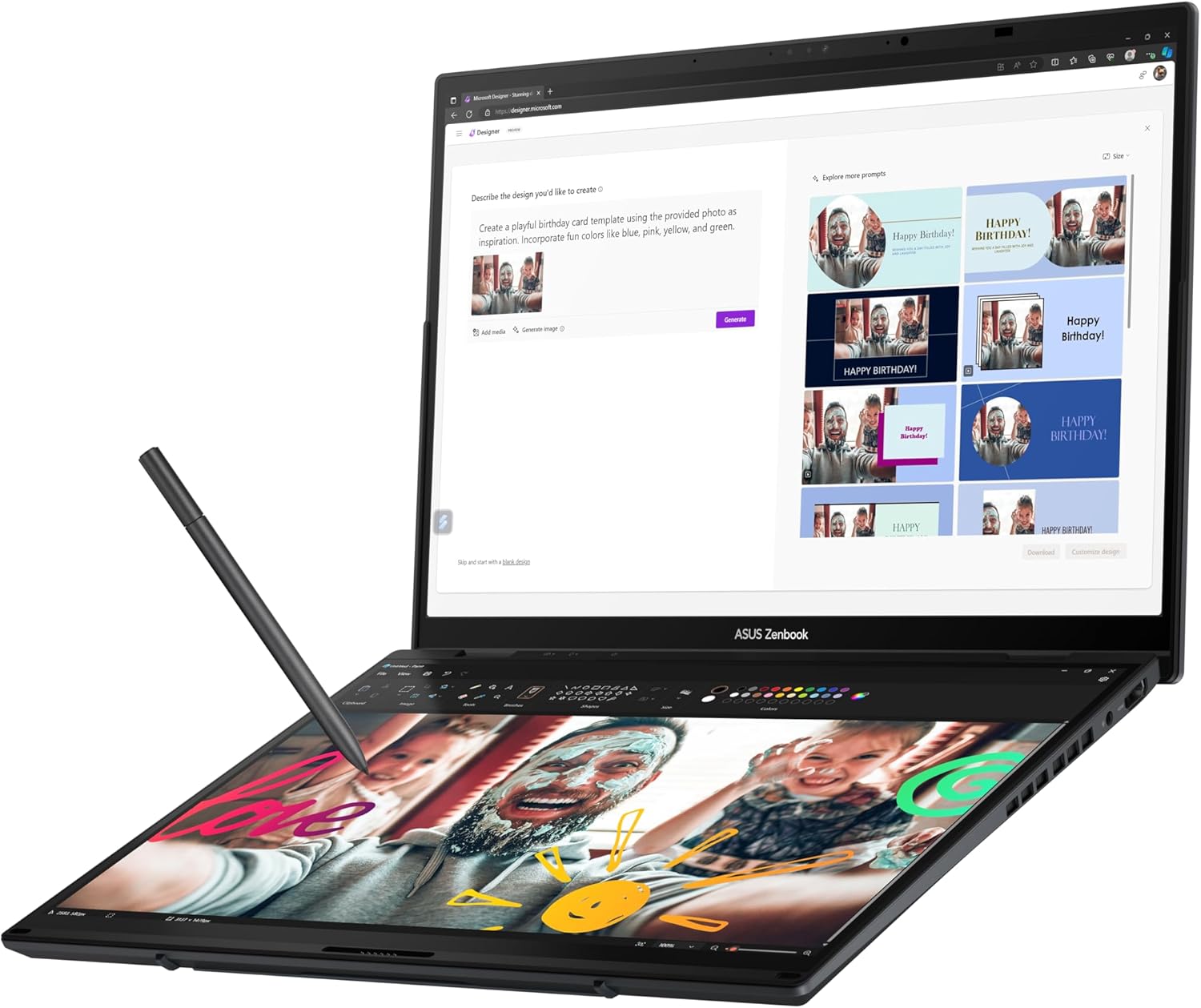 Détail Zenbook Duo