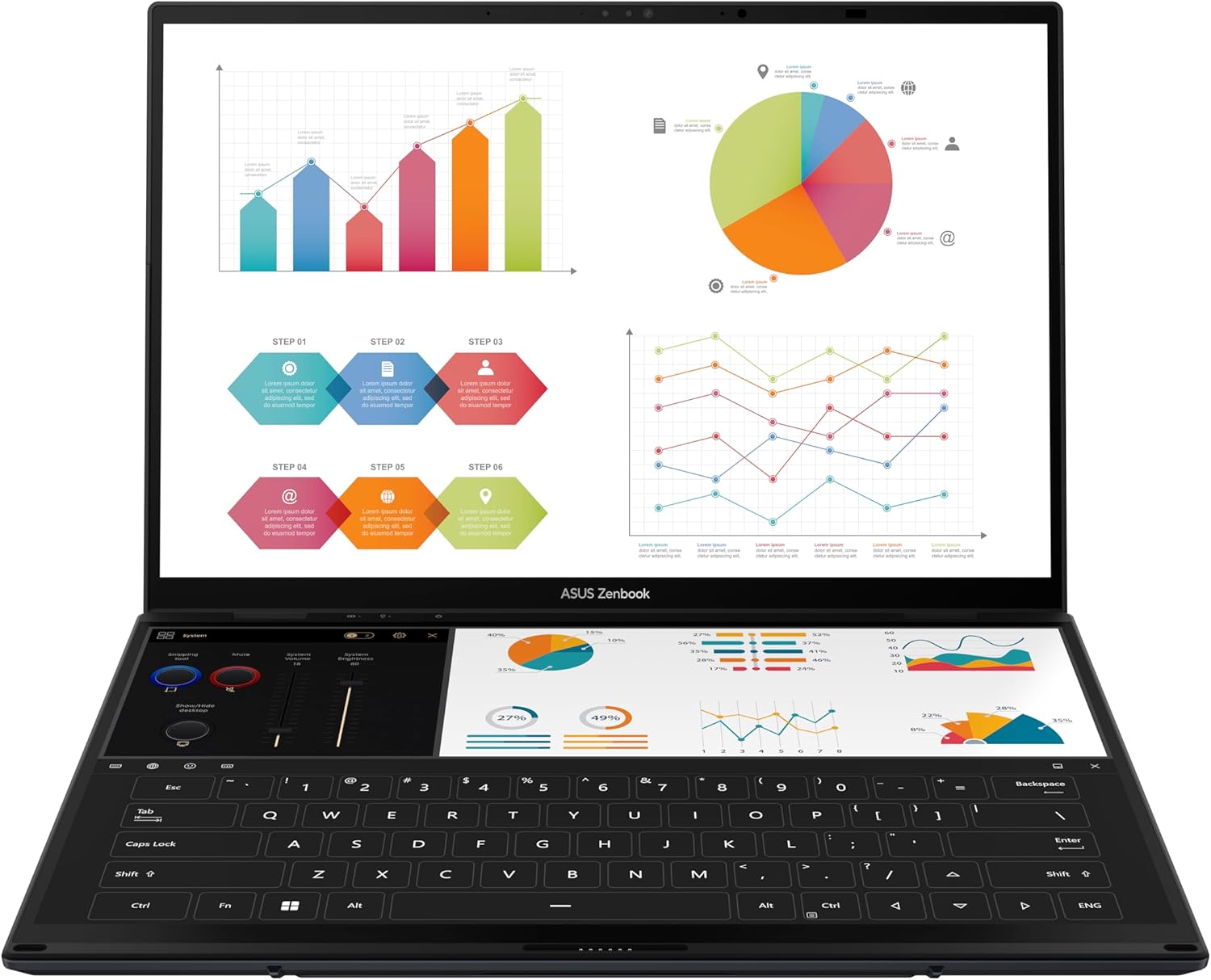 Détail Zenbook Duo